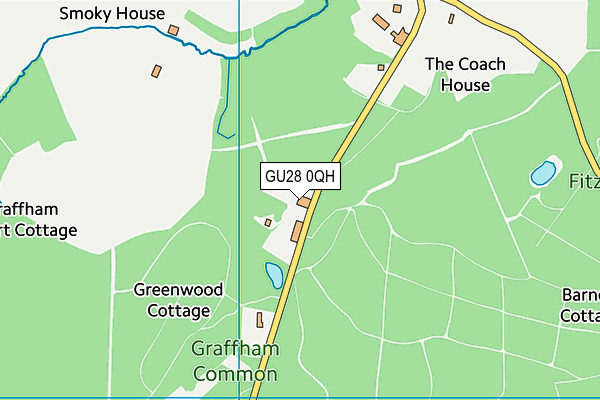 GU28 0QH map - OS VectorMap District (Ordnance Survey)