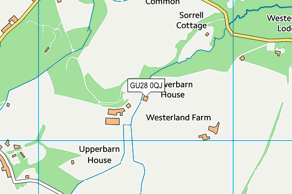 GU28 0QJ map - OS VectorMap District (Ordnance Survey)