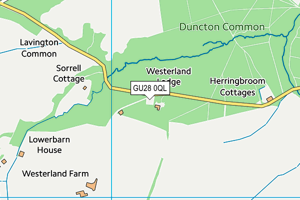 GU28 0QL map - OS VectorMap District (Ordnance Survey)