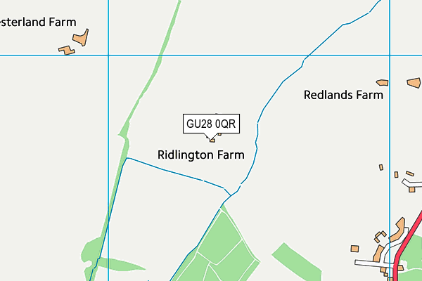 GU28 0QR map - OS VectorMap District (Ordnance Survey)