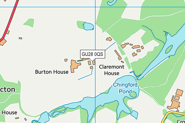 GU28 0QS map - OS VectorMap District (Ordnance Survey)