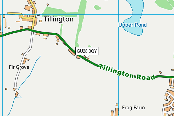 GU28 0QY map - OS VectorMap District (Ordnance Survey)