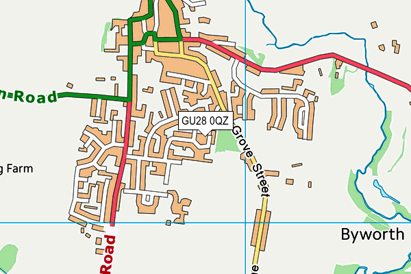 GU28 0QZ map - OS VectorMap District (Ordnance Survey)