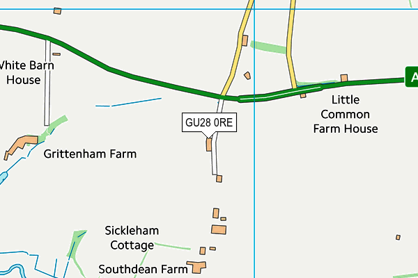 GU28 0RE map - OS VectorMap District (Ordnance Survey)