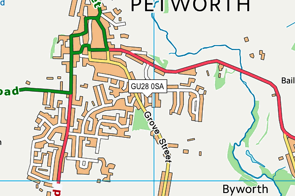 GU28 0SA map - OS VectorMap District (Ordnance Survey)