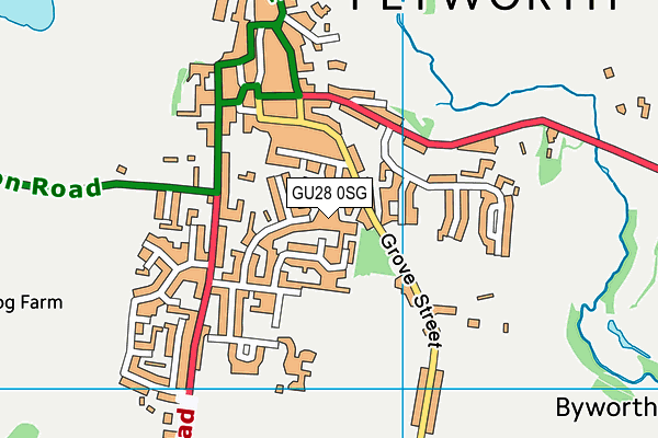 GU28 0SG map - OS VectorMap District (Ordnance Survey)