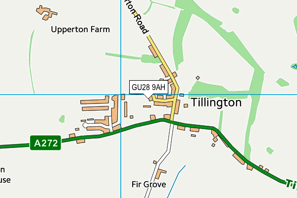 GU28 9AH map - OS VectorMap District (Ordnance Survey)