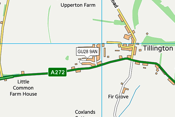 GU28 9AN map - OS VectorMap District (Ordnance Survey)