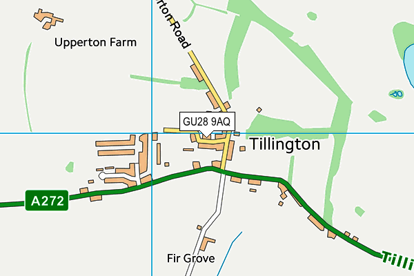 GU28 9AQ map - OS VectorMap District (Ordnance Survey)