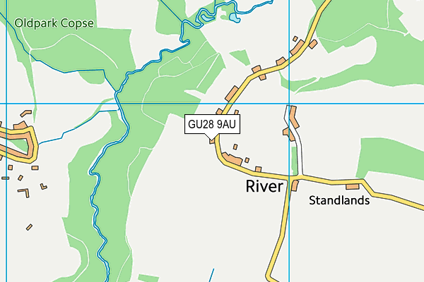 GU28 9AU map - OS VectorMap District (Ordnance Survey)