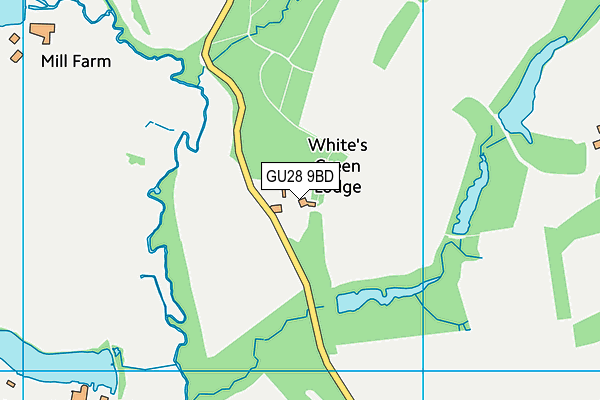 GU28 9BD map - OS VectorMap District (Ordnance Survey)