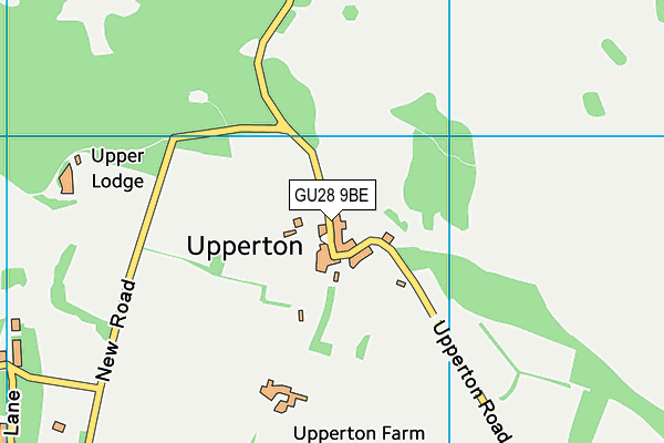 GU28 9BE map - OS VectorMap District (Ordnance Survey)