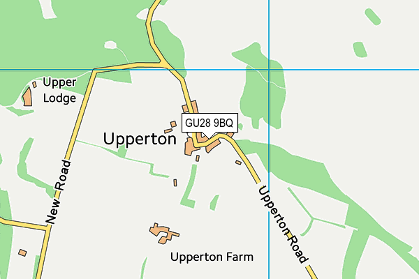 Upperton Recreation Ground (Tillington Cricket Club) map (GU28 9BQ) - OS VectorMap District (Ordnance Survey)