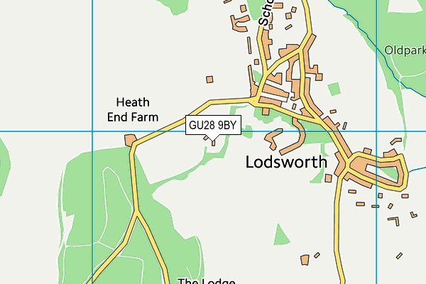 Lodsworth Recreation Ground map (GU28 9BY) - OS VectorMap District (Ordnance Survey)