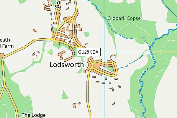 GU28 9DA map - OS VectorMap District (Ordnance Survey)