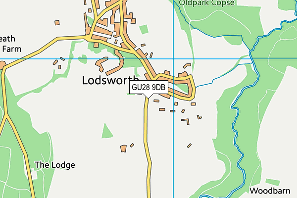 GU28 9DB map - OS VectorMap District (Ordnance Survey)