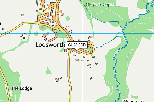 GU28 9DD map - OS VectorMap District (Ordnance Survey)