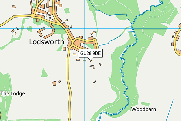 GU28 9DE map - OS VectorMap District (Ordnance Survey)