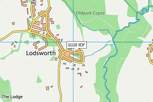 GU28 9DF map - OS VectorMap District (Ordnance Survey)