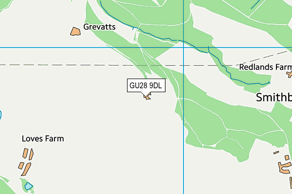 GU28 9DL map - OS VectorMap District (Ordnance Survey)