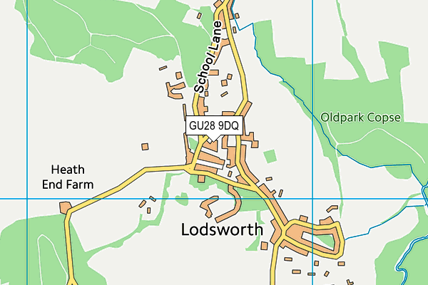 GU28 9DQ map - OS VectorMap District (Ordnance Survey)