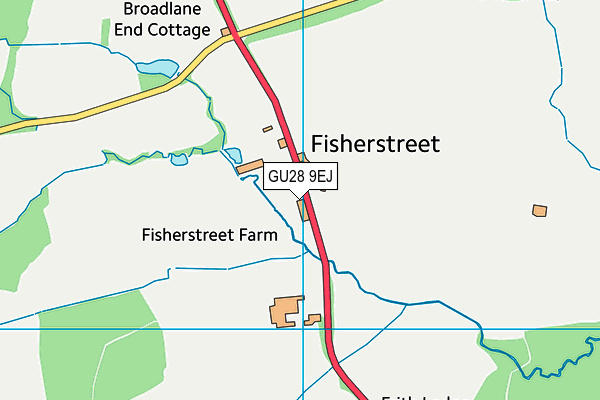 GU28 9EJ map - OS VectorMap District (Ordnance Survey)