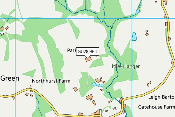 GU28 9EU map - OS VectorMap District (Ordnance Survey)