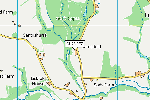 GU28 9EZ map - OS VectorMap District (Ordnance Survey)