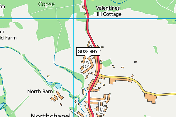 GU28 9HY map - OS VectorMap District (Ordnance Survey)