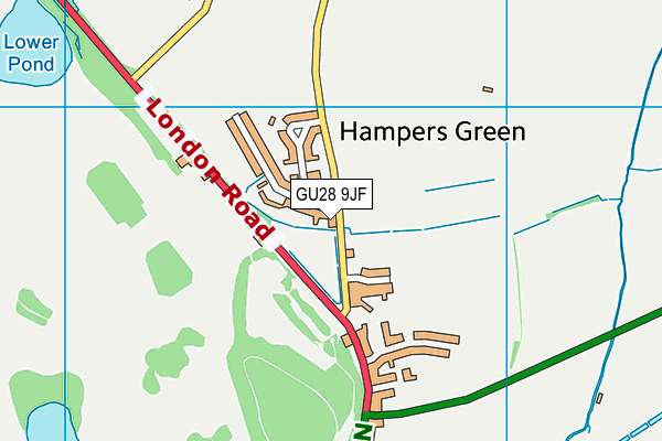 GU28 9JF map - OS VectorMap District (Ordnance Survey)