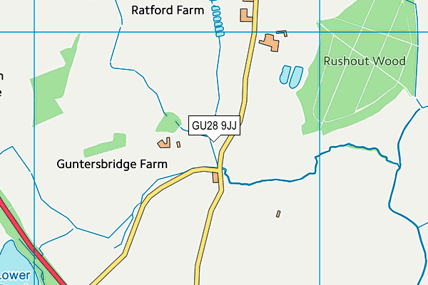 GU28 9JJ map - OS VectorMap District (Ordnance Survey)