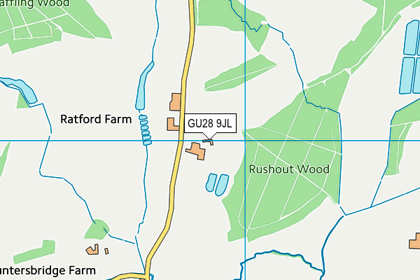 GU28 9JL map - OS VectorMap District (Ordnance Survey)