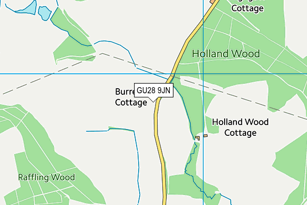 GU28 9JN map - OS VectorMap District (Ordnance Survey)