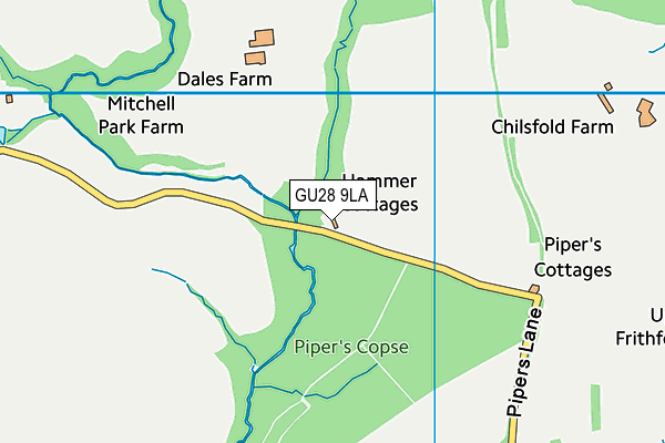 GU28 9LA map - OS VectorMap District (Ordnance Survey)