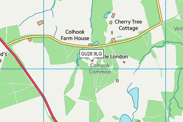 GU28 9LG map - OS VectorMap District (Ordnance Survey)