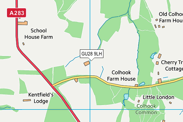 GU28 9LH map - OS VectorMap District (Ordnance Survey)