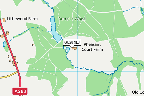 GU28 9LJ map - OS VectorMap District (Ordnance Survey)