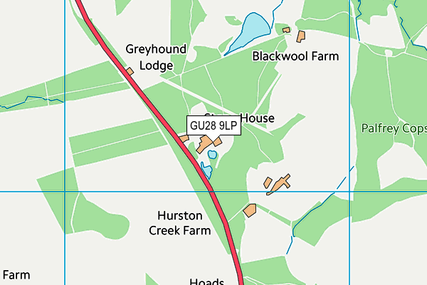 GU28 9LP map - OS VectorMap District (Ordnance Survey)