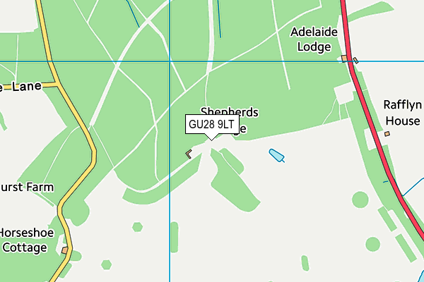 GU28 9LT map - OS VectorMap District (Ordnance Survey)