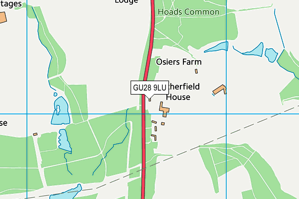 GU28 9LU map - OS VectorMap District (Ordnance Survey)