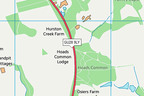 GU28 9LY map - OS VectorMap District (Ordnance Survey)