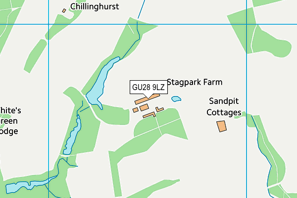 GU28 9LZ map - OS VectorMap District (Ordnance Survey)