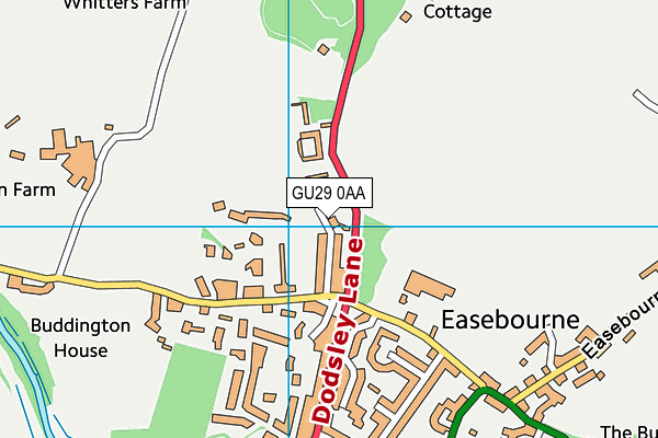 GU29 0AA map - OS VectorMap District (Ordnance Survey)