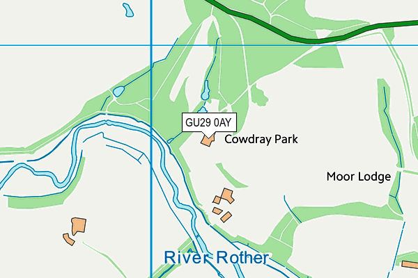 GU29 0AY map - OS VectorMap District (Ordnance Survey)