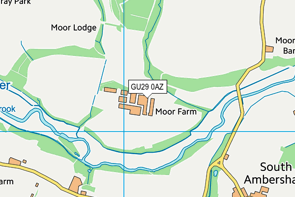 GU29 0AZ map - OS VectorMap District (Ordnance Survey)