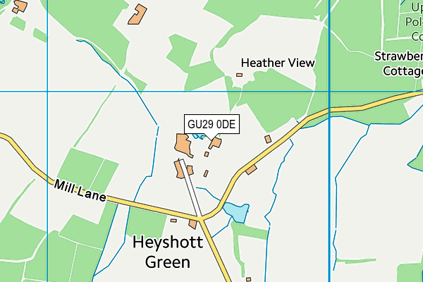 GU29 0DE map - OS VectorMap District (Ordnance Survey)