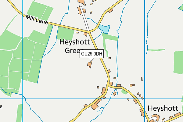 GU29 0DH map - OS VectorMap District (Ordnance Survey)