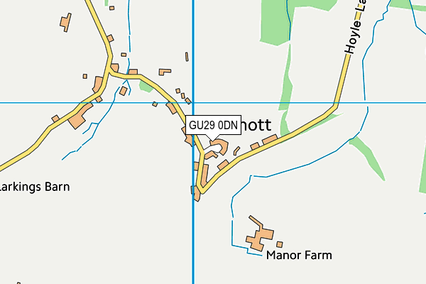 GU29 0DN map - OS VectorMap District (Ordnance Survey)
