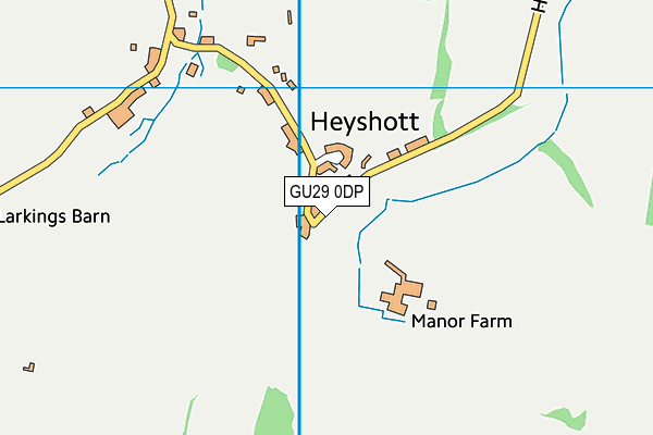 GU29 0DP map - OS VectorMap District (Ordnance Survey)