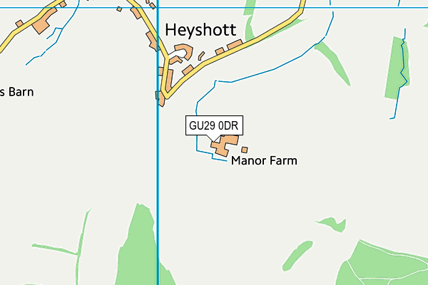 GU29 0DR map - OS VectorMap District (Ordnance Survey)